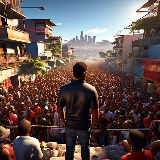 Roleplay de líder de favela no GTA RP FiveM